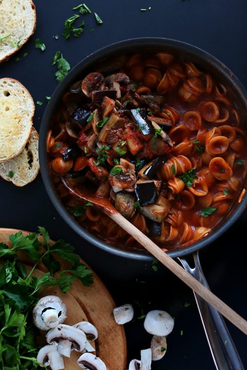 one-pot vegan pasta