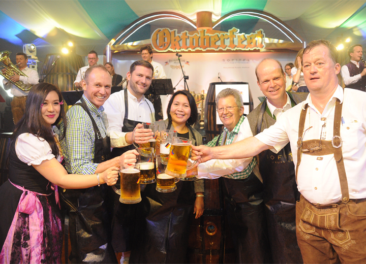 Overflowing Beer and Good Company at Sofitel Oktoberfest