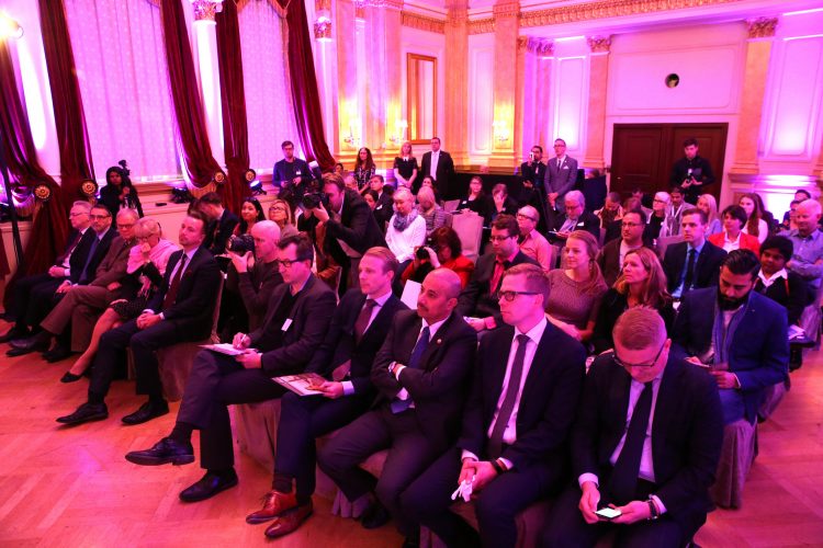 Qatar Airways hosted its press conference to celebrate the arrival of its first flight in Helsinki in the iconic Mirror Room at Hotel Kamp in the heart of the city.