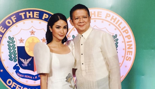 LOOK Heart Evangelista Paints on Old Dress for Senate Event