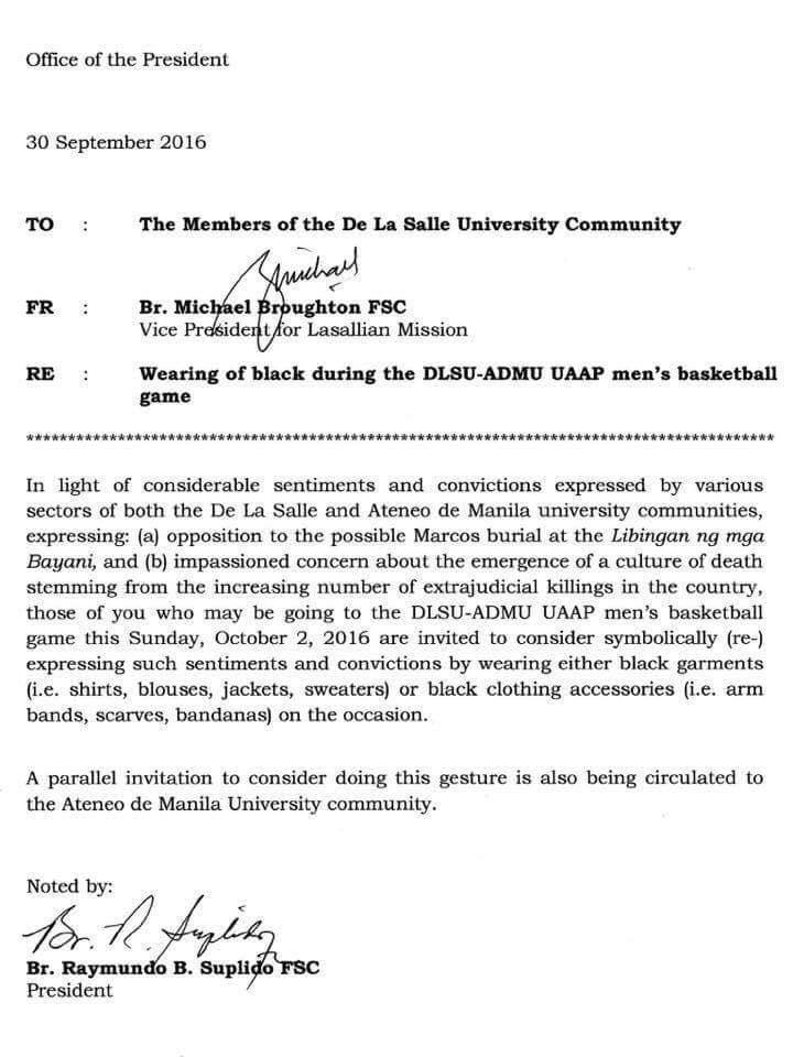 Blue and Green Are the New Black: ADMU and DLSU Invites People to Wear Black on Sunday's Game 2 admu-dlsu-black-2