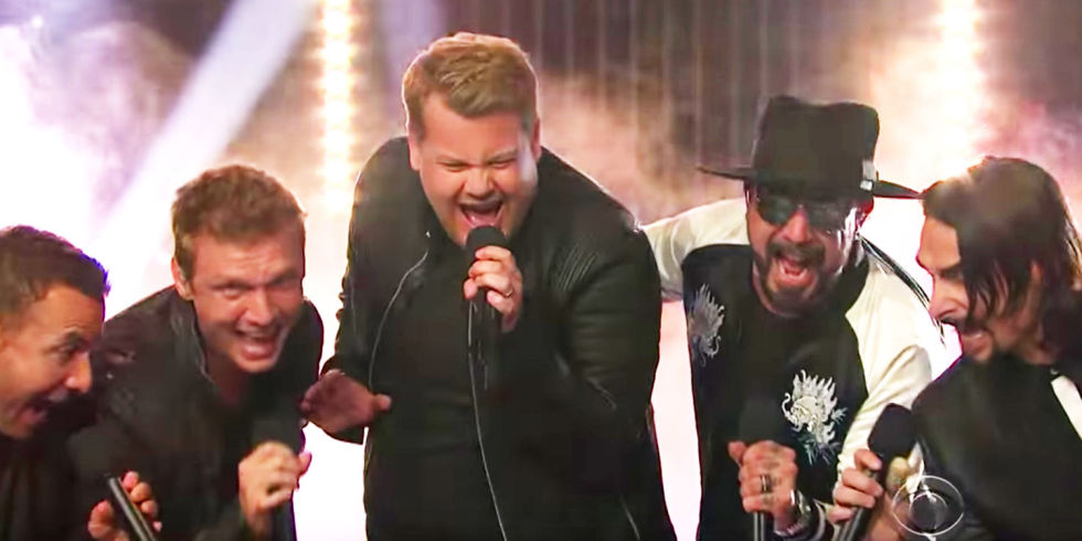 James Corden Backstreet Boys