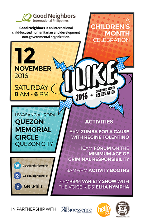 Good Neighbors Philippines Campaigns for Child Rights in a Children’s Day Celebration 1 event-poster