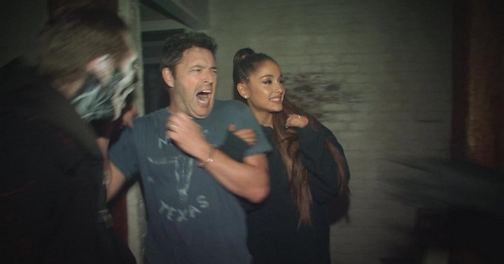 ariana grande haunted house the ellen show