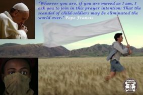 Pope Francis' Prayer Intention for December is for the Child-Soldiers