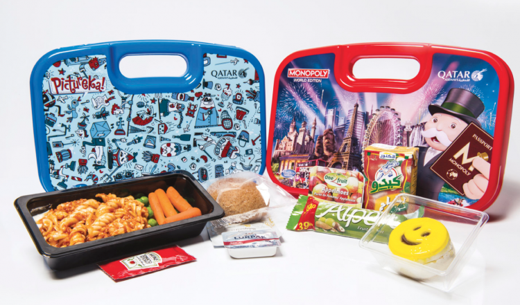 The airline’s specially prepared children’s meals feature new Pictureka or Monopoly designed ‘lunch boxes’ – a gift that children can take home and use long after their flight*.