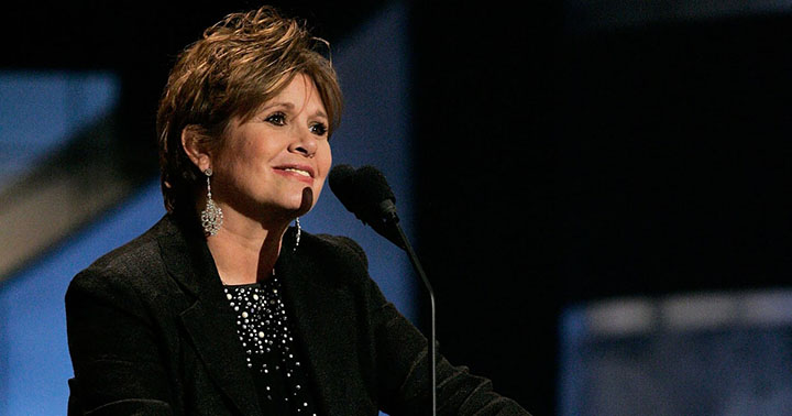 WATCH Carrie Fisher Savagely Roasts George Lucas