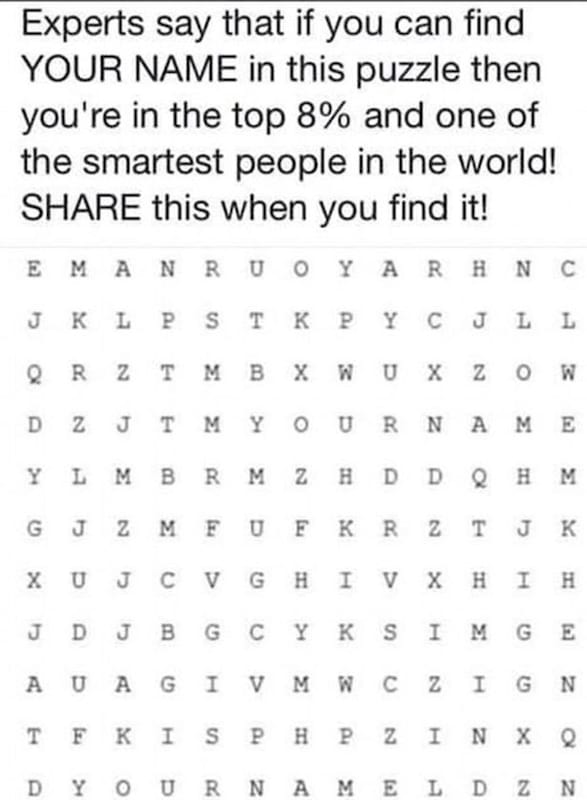 Find Your Name in this Puzzle