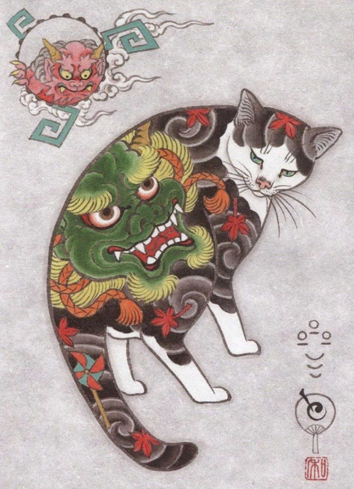 Cat Tattoos Kazuaki Horitomo 2