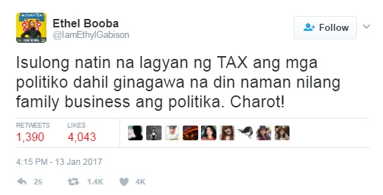 ethel booba political dynasties