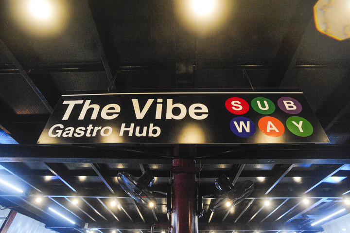 New Food Park Alert: The Vibe Gastro Hub in Quezon City 2 signage