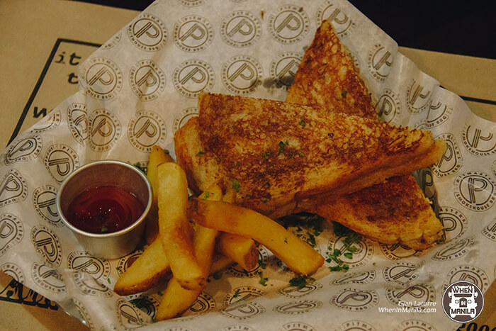 Pitmaster's Smokehouse BBQ Kapitolyo Pasig Grilled Smoked Cheese with BAcon