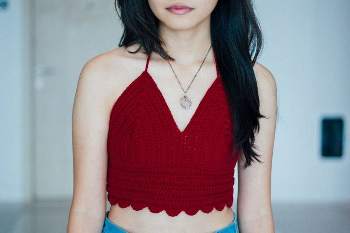 Ida Siasoco’s crocheted top. [Photo from The Green Tea Enthusiast Shop’s facebook page.]