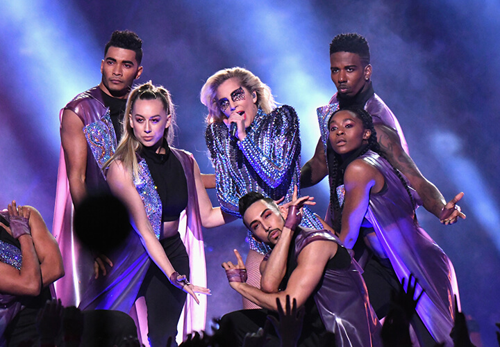 WATCH- Lady Gaga Dazzles in Super Bowl Halftime Show