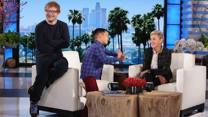 ed sheeran the ellen show