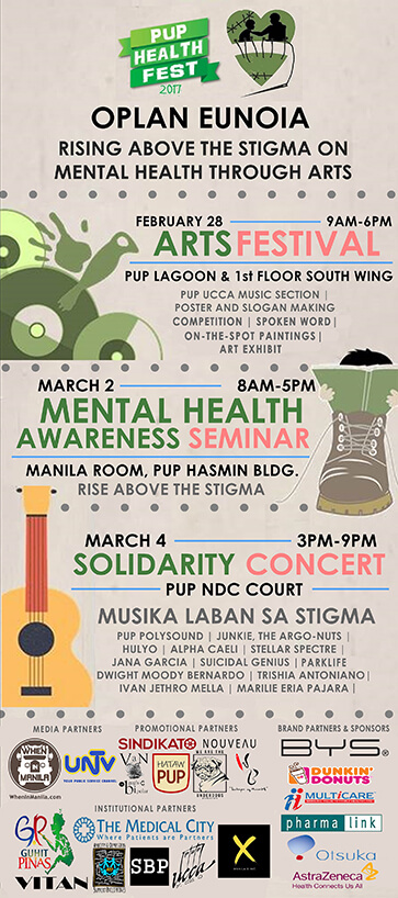 PUP Health Fest 2017 Advocates Mental Health Awareness Using Arts 1 EUNOIA POSTER