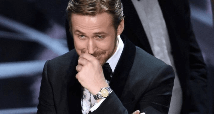 Ryan Gosling Oscars laughing