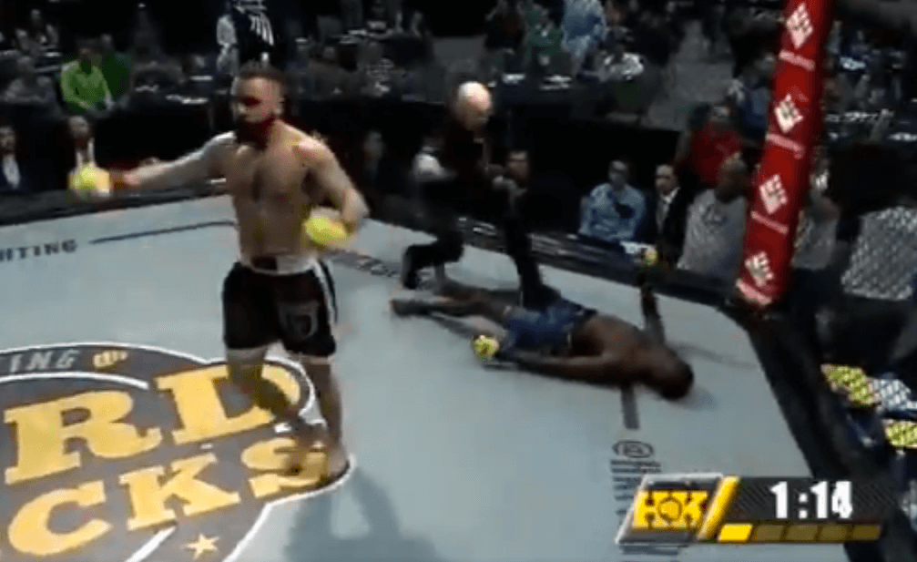 mma fighter knockout