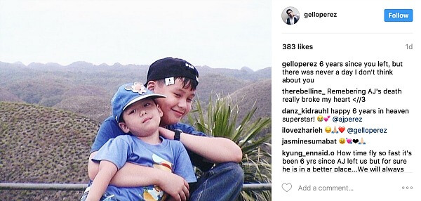 LOOK: Touching tributes for late actor AJ Perez on his sixth year 4 Gello Perez1