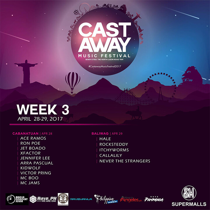 Castaway Music Festival 2017: Seven Cities, One North Luzon Road Trip 3 TheLineUpWeek3