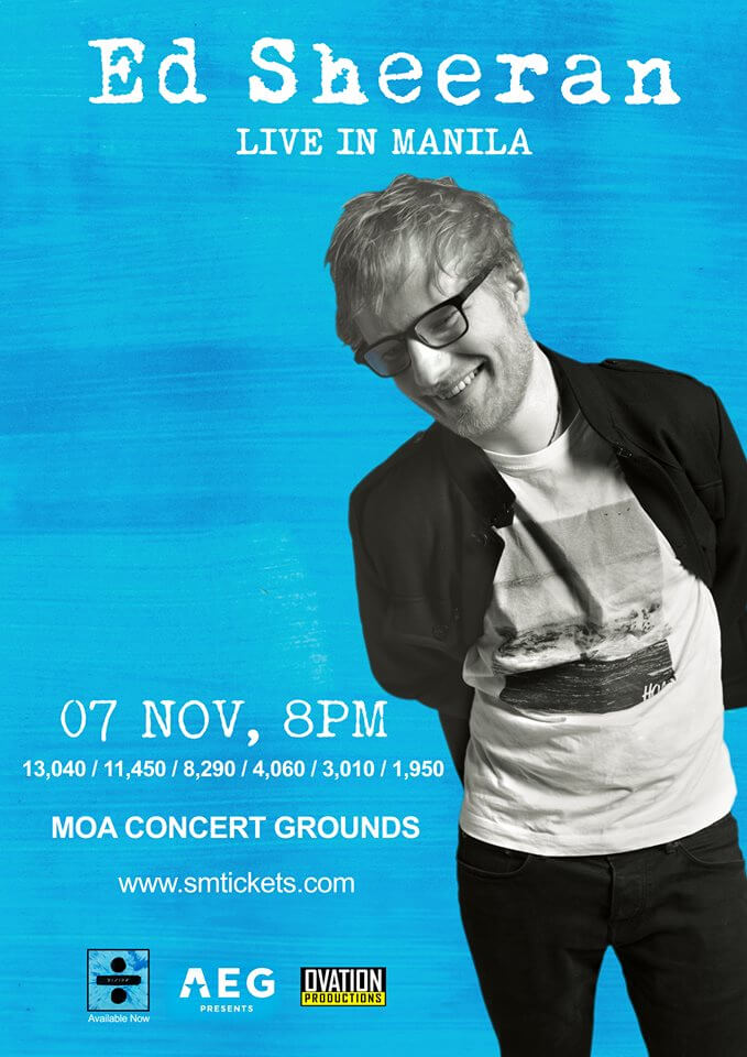 Ed Sheeran Announces Tour Dates Across Asia! 1 ED SHEERAN POSTER LOW RES