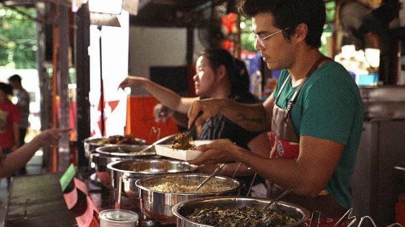 SPOTTED: Erwan Heussaff Serving Customers In His 