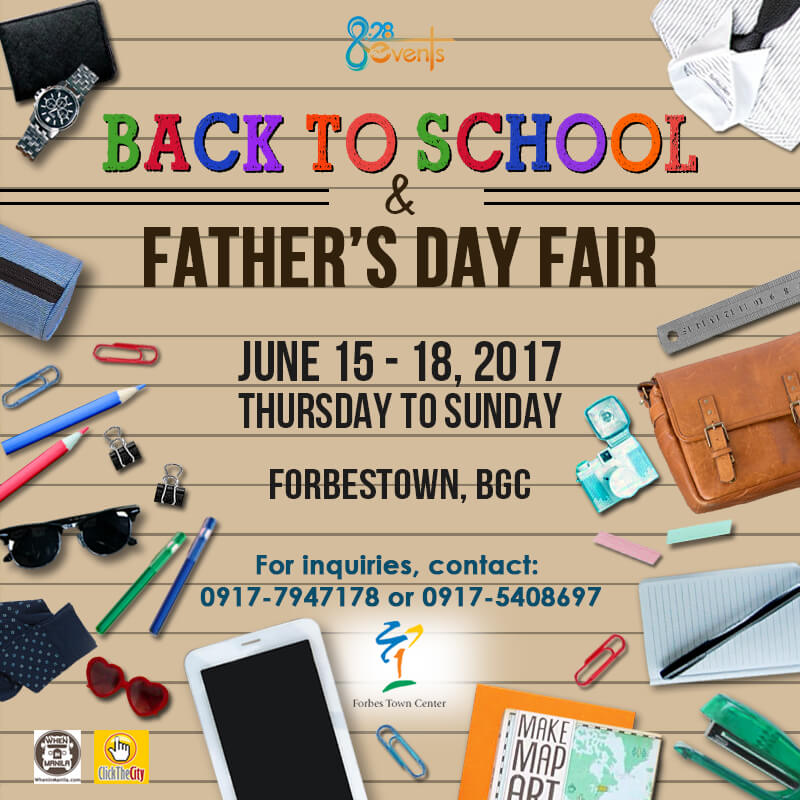Forbestown Back to School and Fathers Day Fair poster