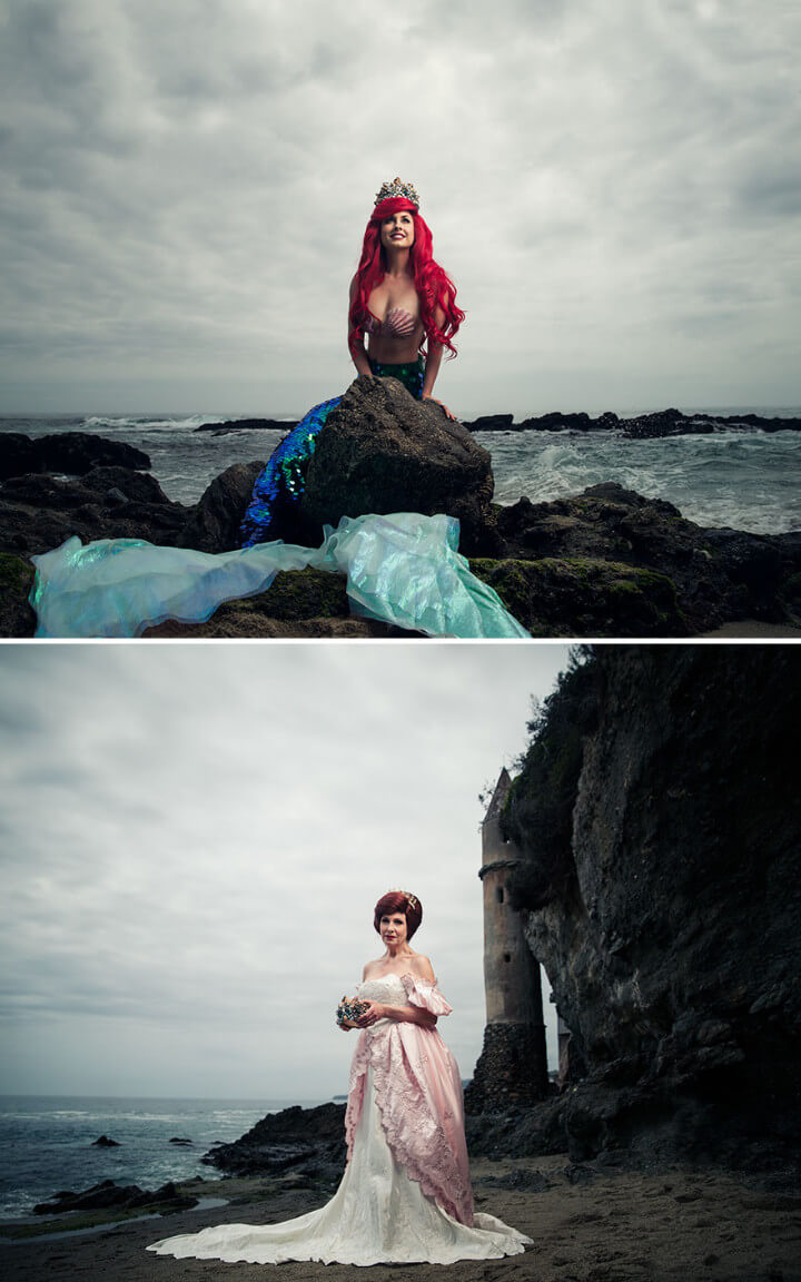 ariel disney princess as queens