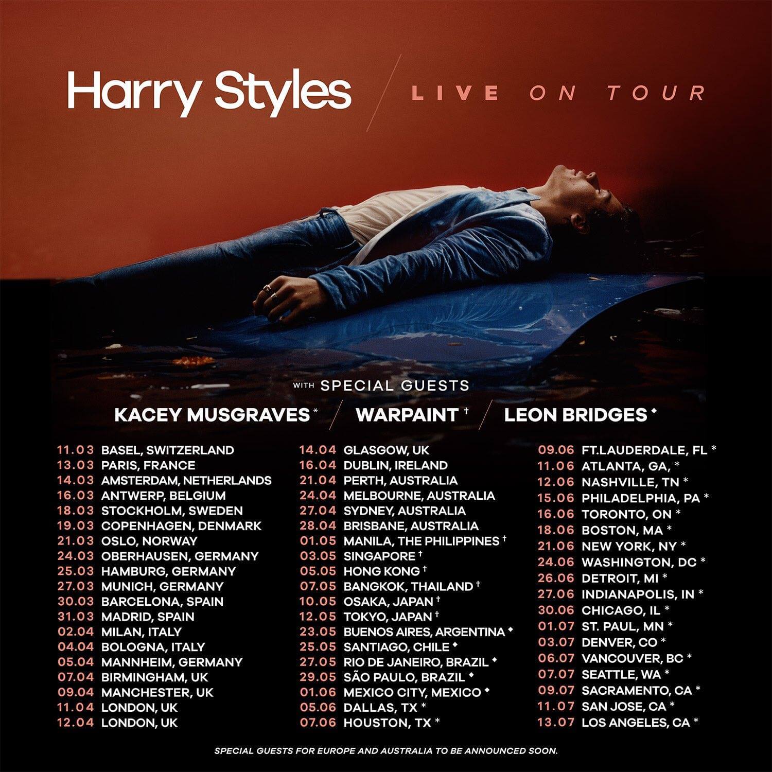 harry styles asia tour dates 2023