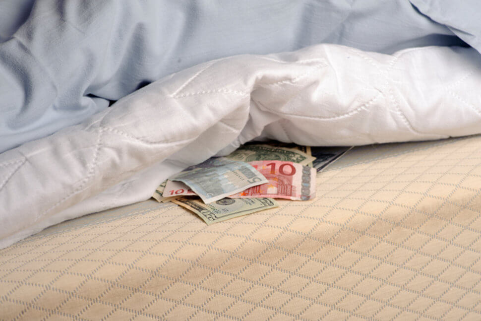 money under the bed