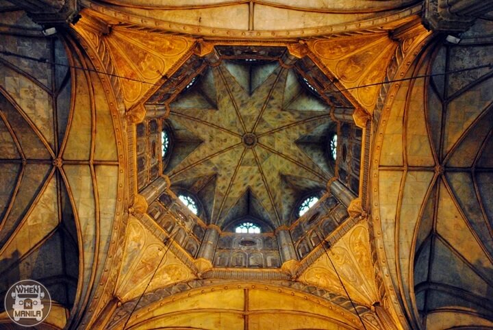 san sebastian basilica ceiling