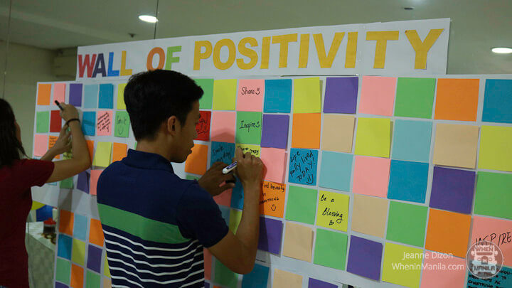 wall of positivity writing