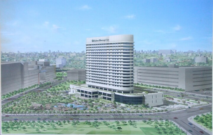 The hotel’s very first artistic rendering