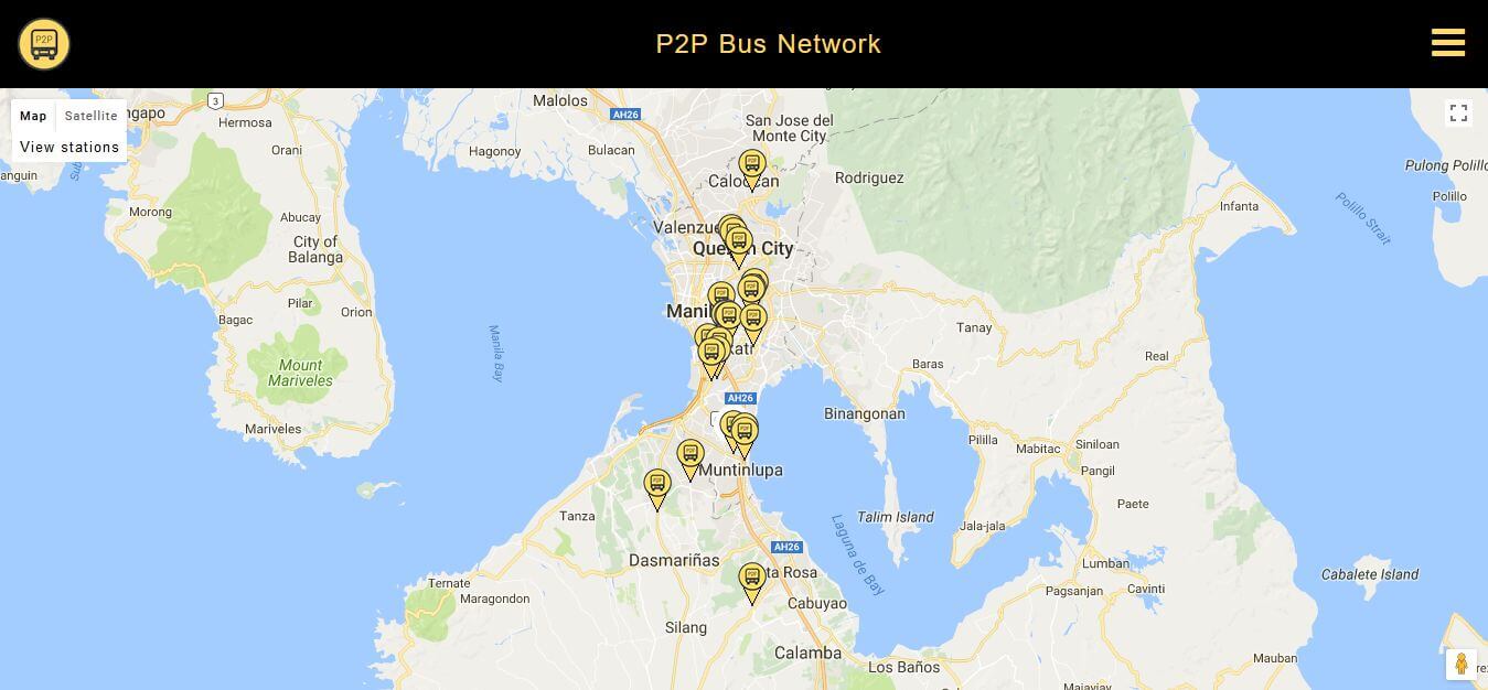 p2p bus scheduling website 2