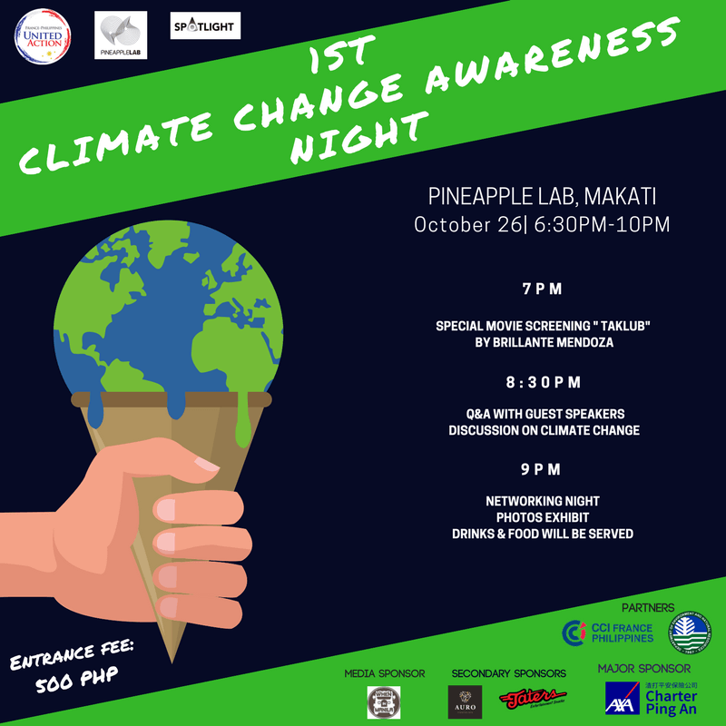 1st climate change awareness night flyer