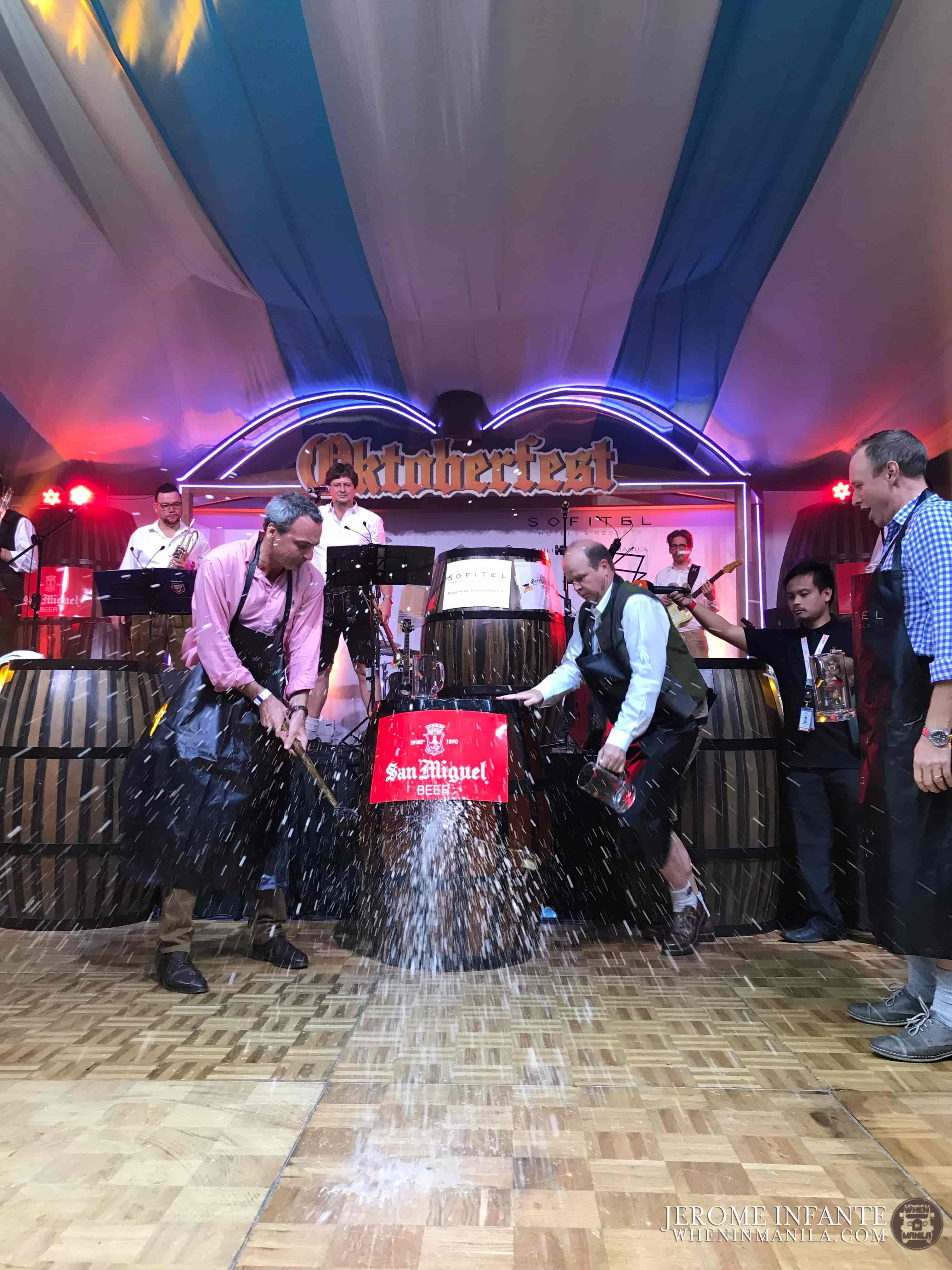 "O’zapft is" is a Bavarian expression which means "it's tapped," officially indicating the beginning of the festival.