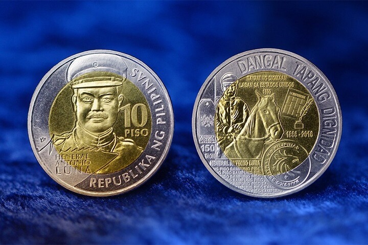 BSP Ten Peso Heneral Luna Commemorative Coin