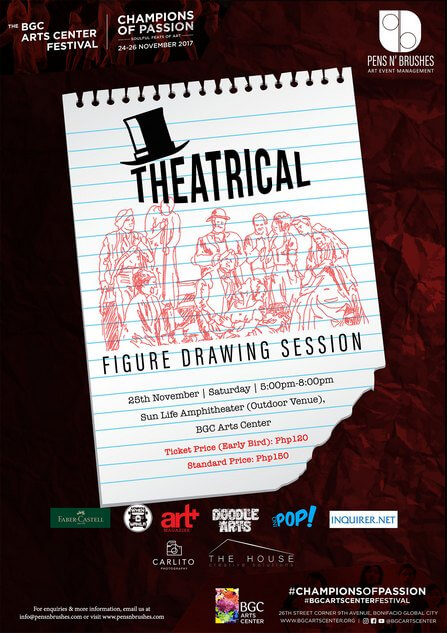 Theatrical Figure Drawing Session joins BGC Art Center Festival on November 25th! 1 Event Artwork 1