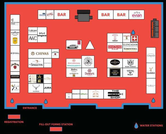Whisky Live 2017 Manila Will Take You Around the World 1 Event Map