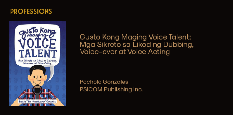 Gusto Kong Maging Voice Talent wins Best Book on Professions