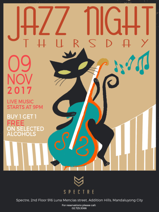 Spectre Jazz Night poster e1509644150505