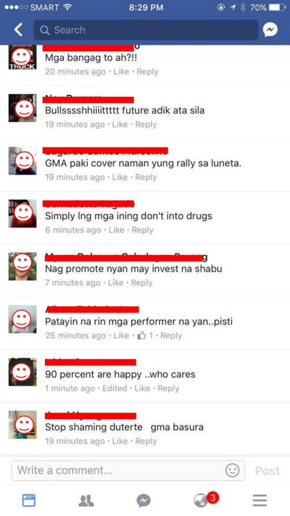 Teatro balagtas trolls names blurred