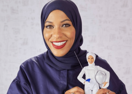first Hijab Barbie Olympian fencer Ibtahij Muhammad