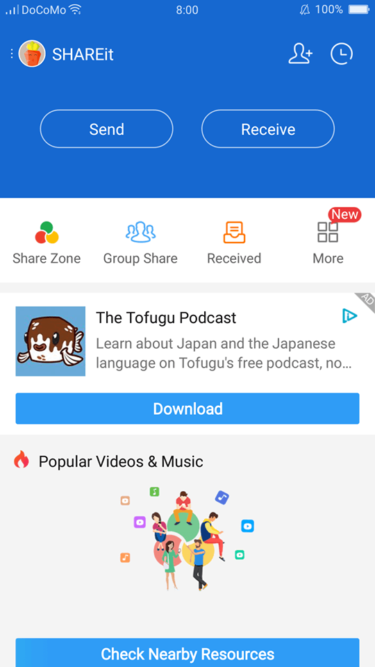 japan apps shareit
