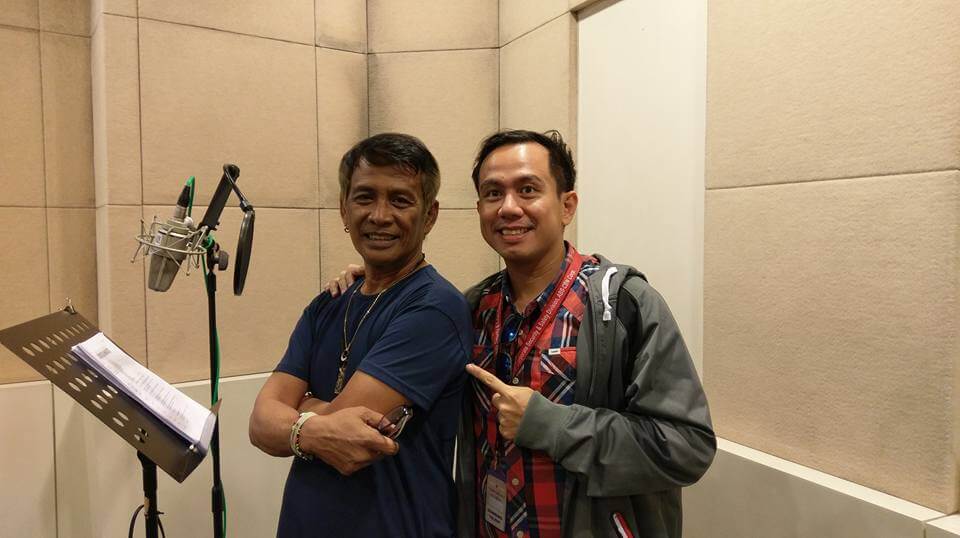 with Father of Filipino Dubbing and fellow Voiceworx Instructor Danny Mandia