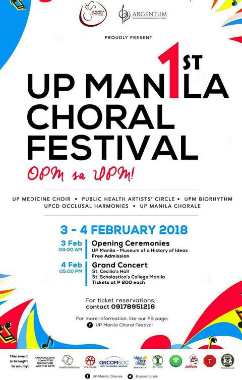 1st UP Manila Choral Festival Official Poster