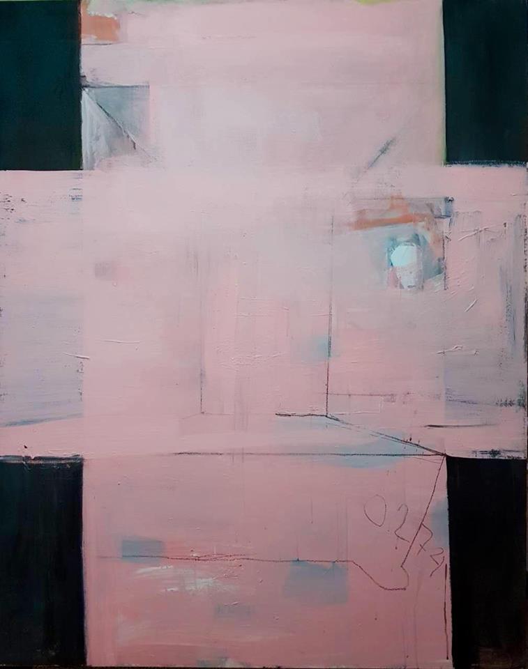 Unfolded Constancio Bernardo oil and acrylic on canvas 60 x 48 inches 2017