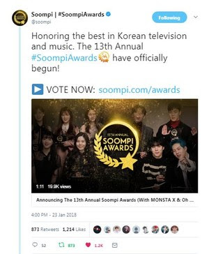 Who among your KPop idols are you rooting for at the 13th Annual Soompi Awards? 1 soompi kpop