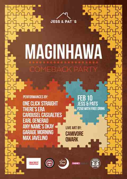 Jess & Pat’s is back with food, music, and art at Maginhawa 1 Jess Pats Maginhawa event poster