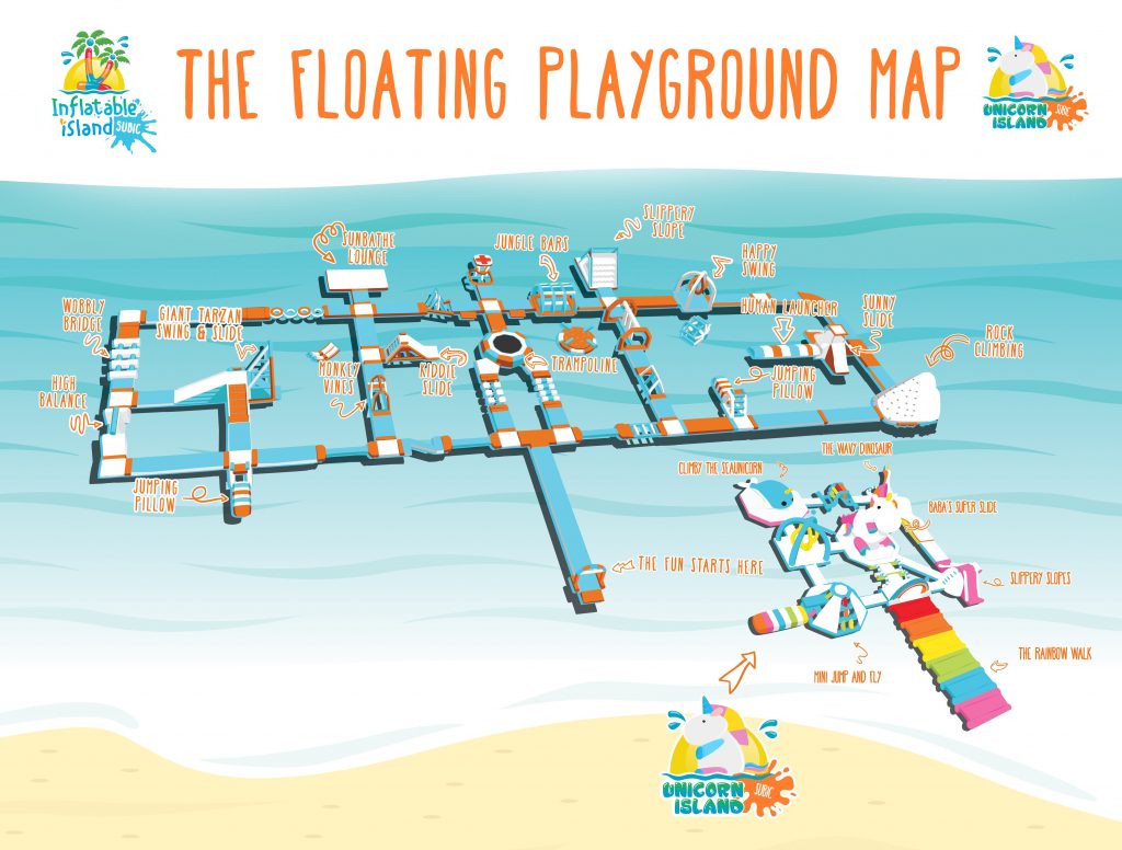 inflatable island floating island map